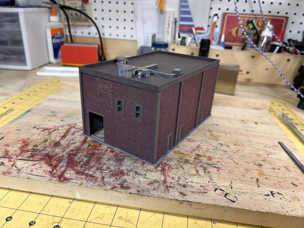 3D модель Модель кирпичного склада/магазина - фото 2