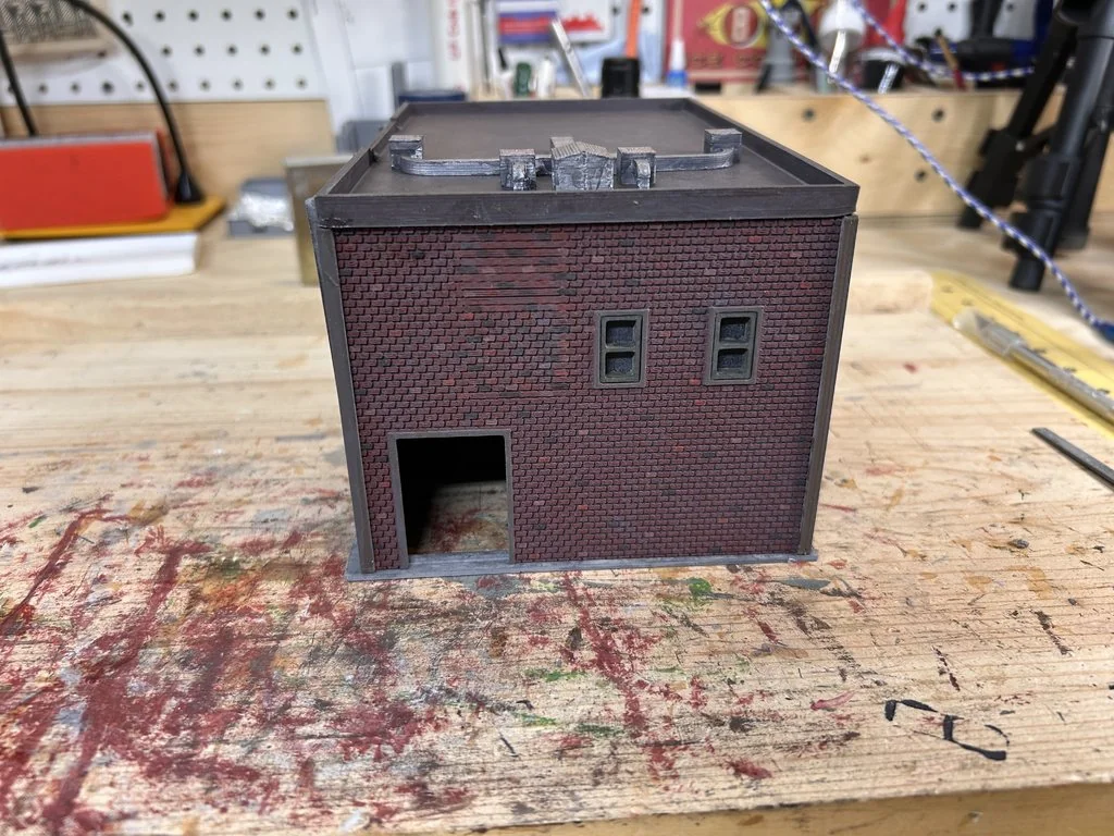 3D модель Модель кирпичного склада/магазина - фото 5