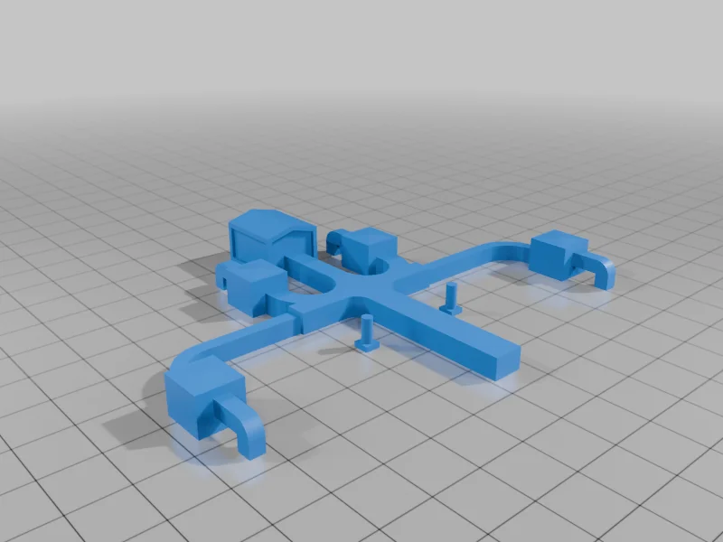 3D модель Модель кирпичного склада/магазина - фото 6