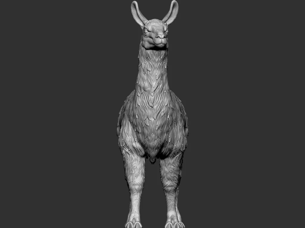 3D модель 3D-модель Ламы - фото 3