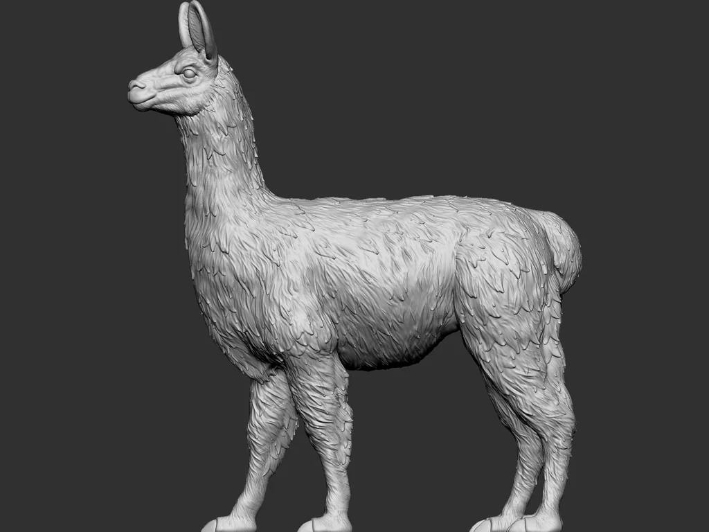 3D модель 3D-модель Ламы - фото 4