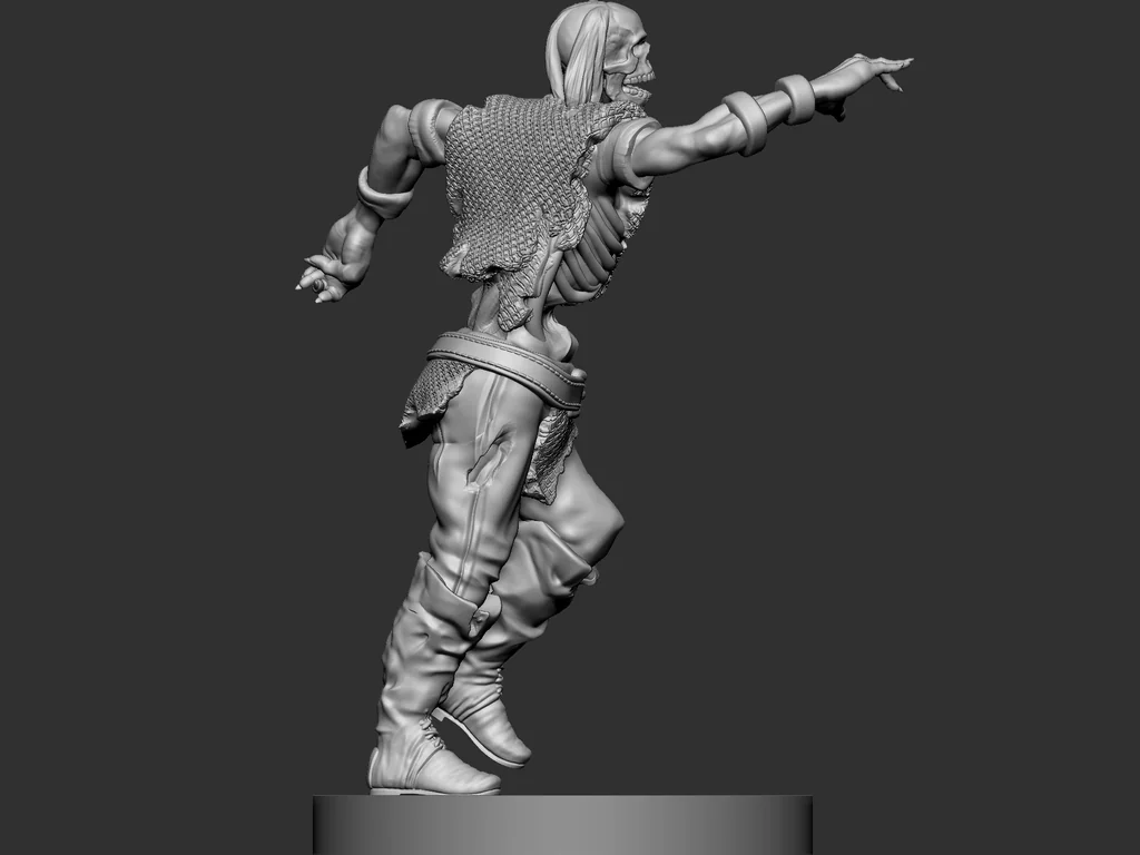 3D модель Скелет из крипты Тресендара 1 - фото 4