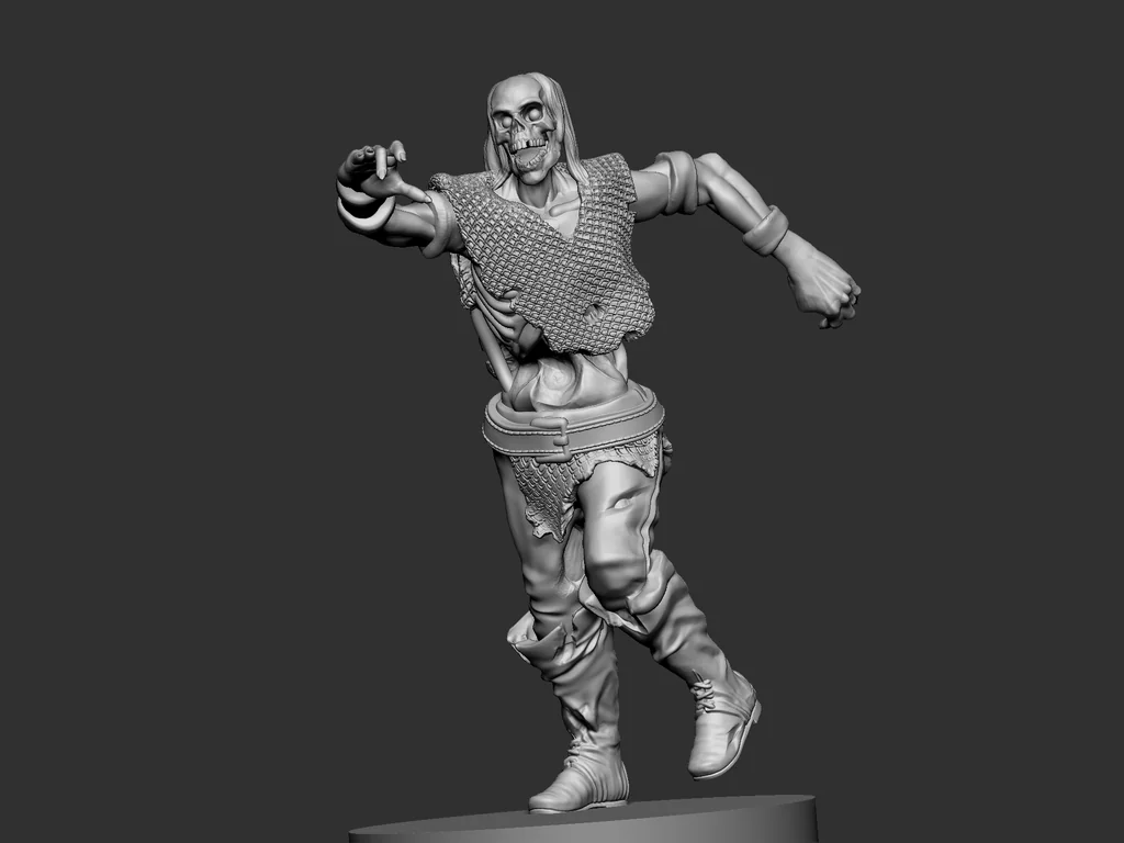 3D модель Скелет из крипты Тресендара 1 - фото 7