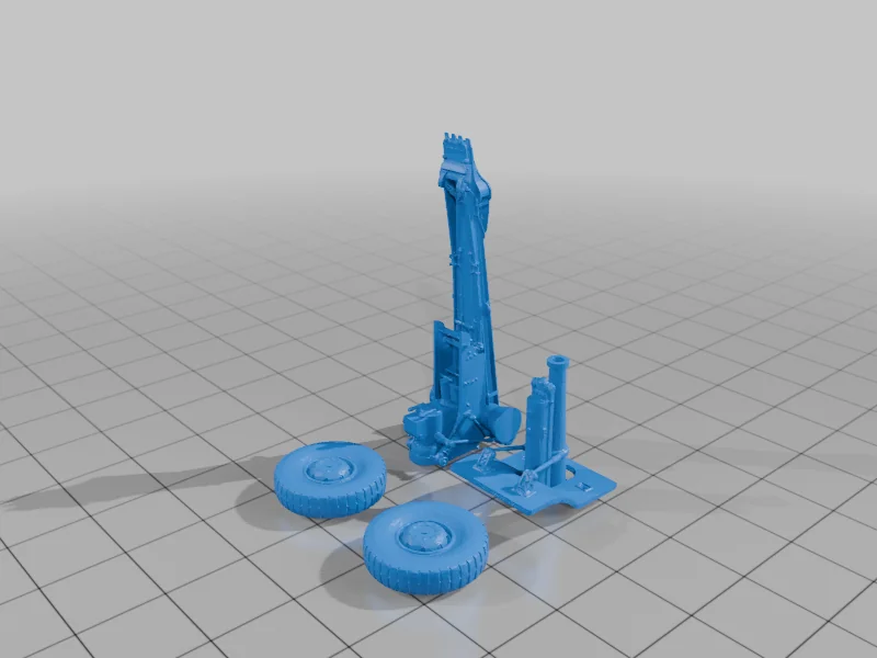 3D модель 155мм французская пушка Шнейдера 1940 года - фото 2