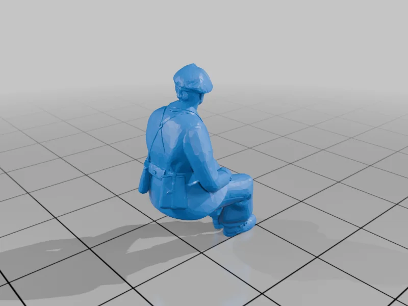 3D модель Французский экипаж Второй мировой войны - фото 3