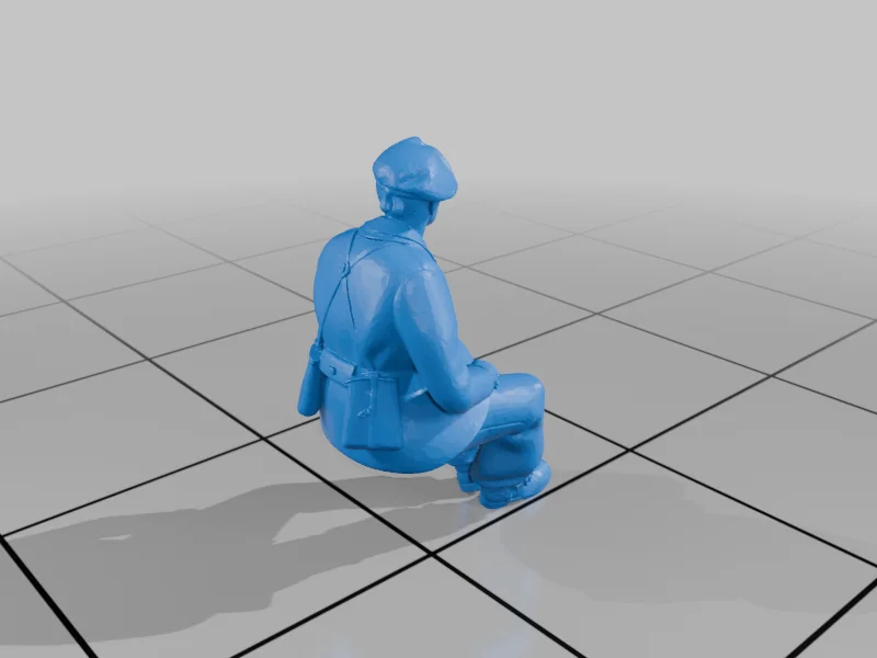 3D модель Французский экипаж Второй мировой войны - фото 4