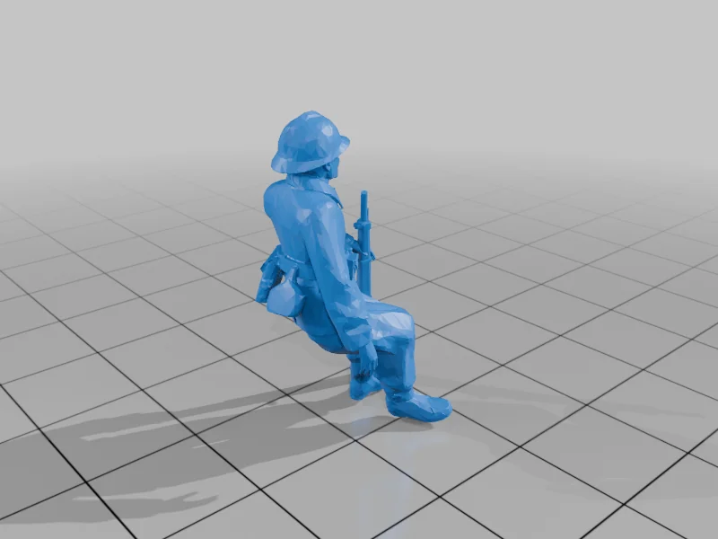 3D модель Французский экипаж Второй мировой войны - фото 8