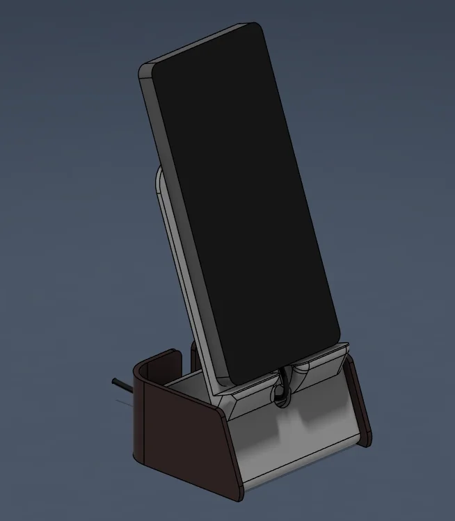 3D модель Современная минималистичная подставка для телефона (2 версии) - фото 1