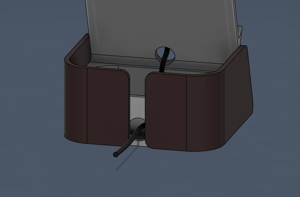 3D модель Современная минималистичная подставка для телефона (2 версии) - фото 4