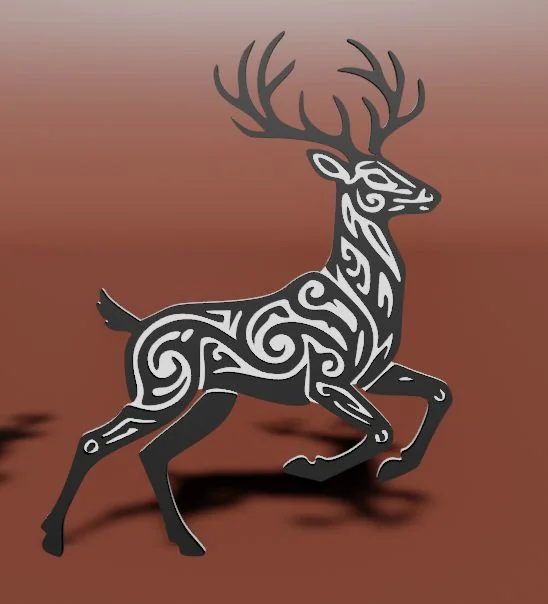 3D модель оленя для печати