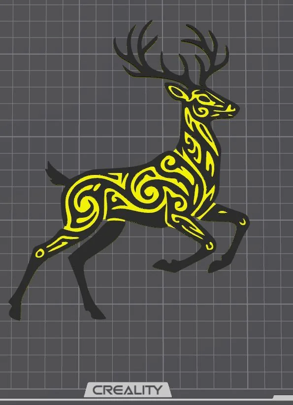 3D модель 3D модель оленя для печати - фото 2