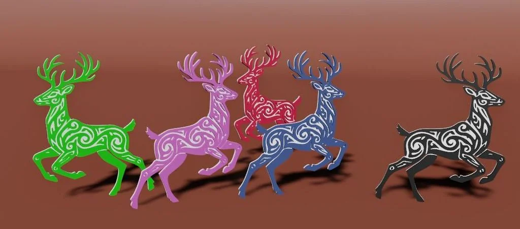 3D модель 3D модель оленя для печати - фото 3