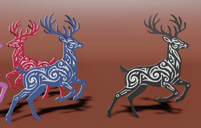 3D модель 3D модель оленя для печати - фото 5
