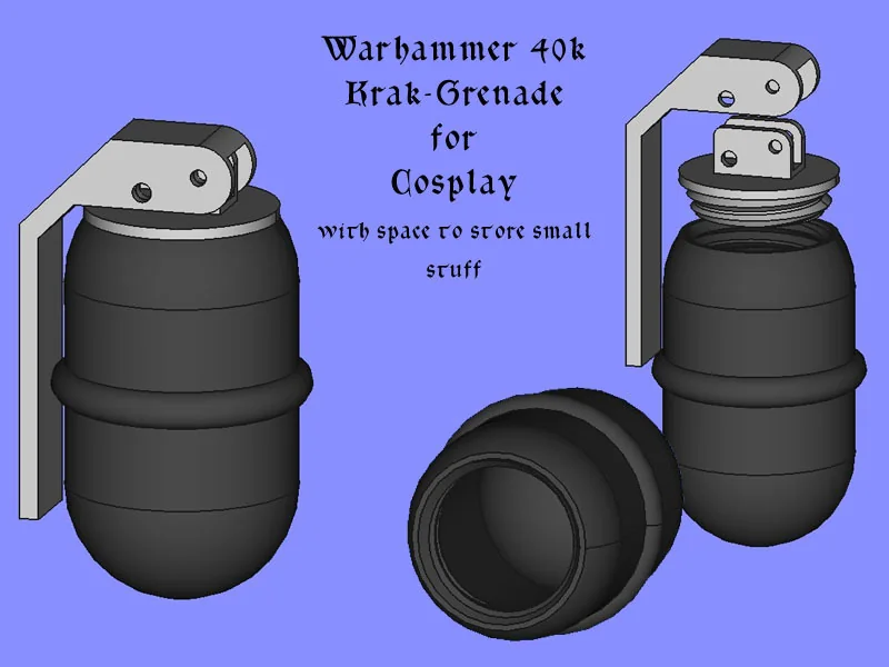 Граната Krak для косплея Warhammer 40k