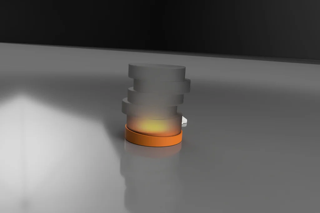 3D модель GlowStack – Спиральная настольная лампа - фото 6