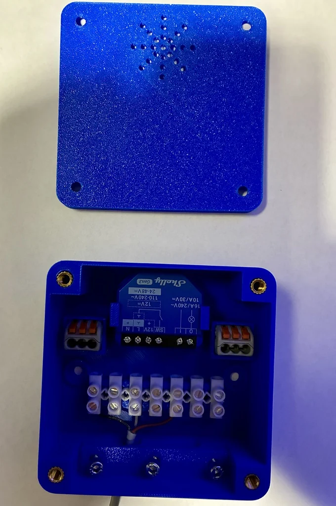 3D модель Корпус Shelly1 Gen 3 с резьбой - фото 3