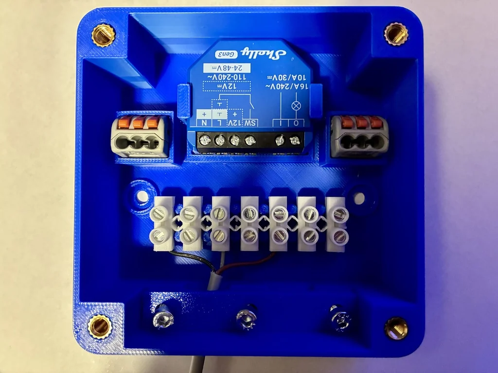 3D модель Корпус Shelly1 Gen 3 с резьбой - фото 5