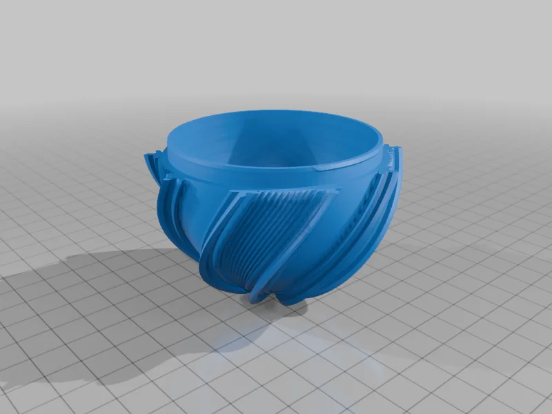 3D модель Закрытое чередующееся спиральное Пасхальное яйцо 2026 - фото 2