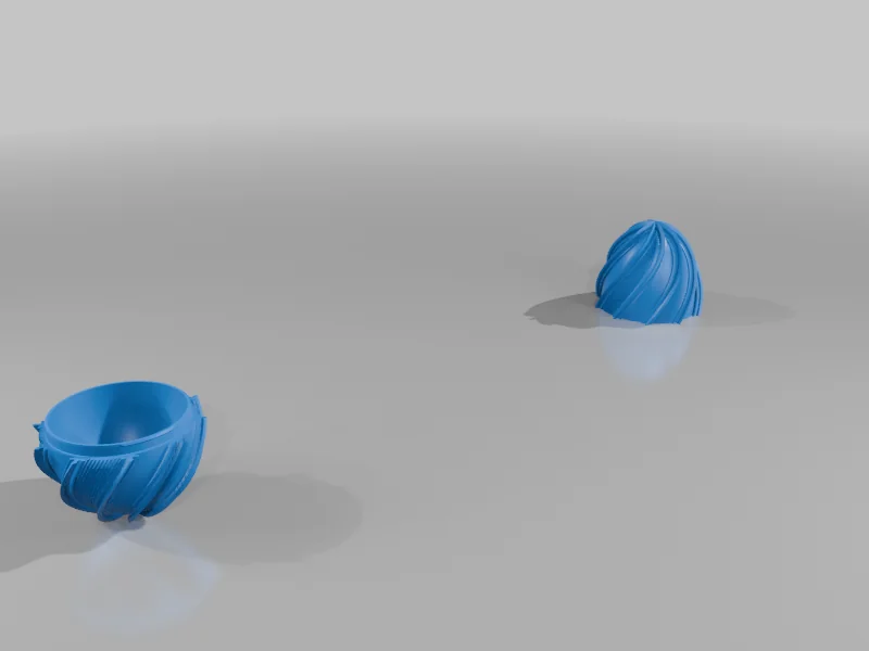 3D модель Закрытое чередующееся спиральное Пасхальное яйцо 2026 - фото 6