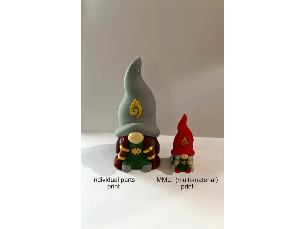 3D модель Женский гном - MMU версия - фото 1