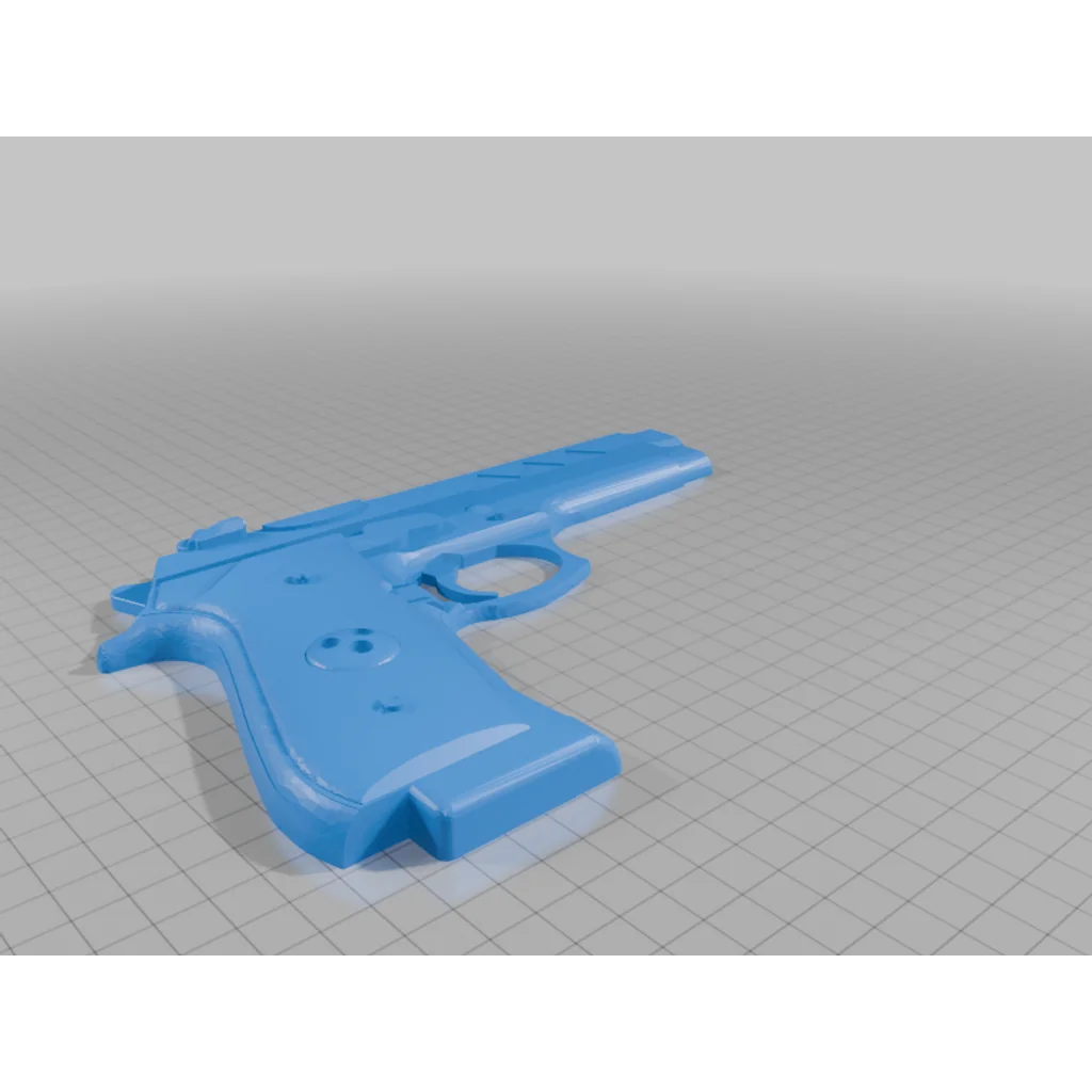 3D модель Пистолет Death The Kid для 3D-печати без поддержек - фото 2