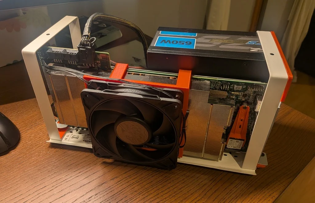 3D model BC250 ATX PSU Open Frame Case - Ikea Variera STL