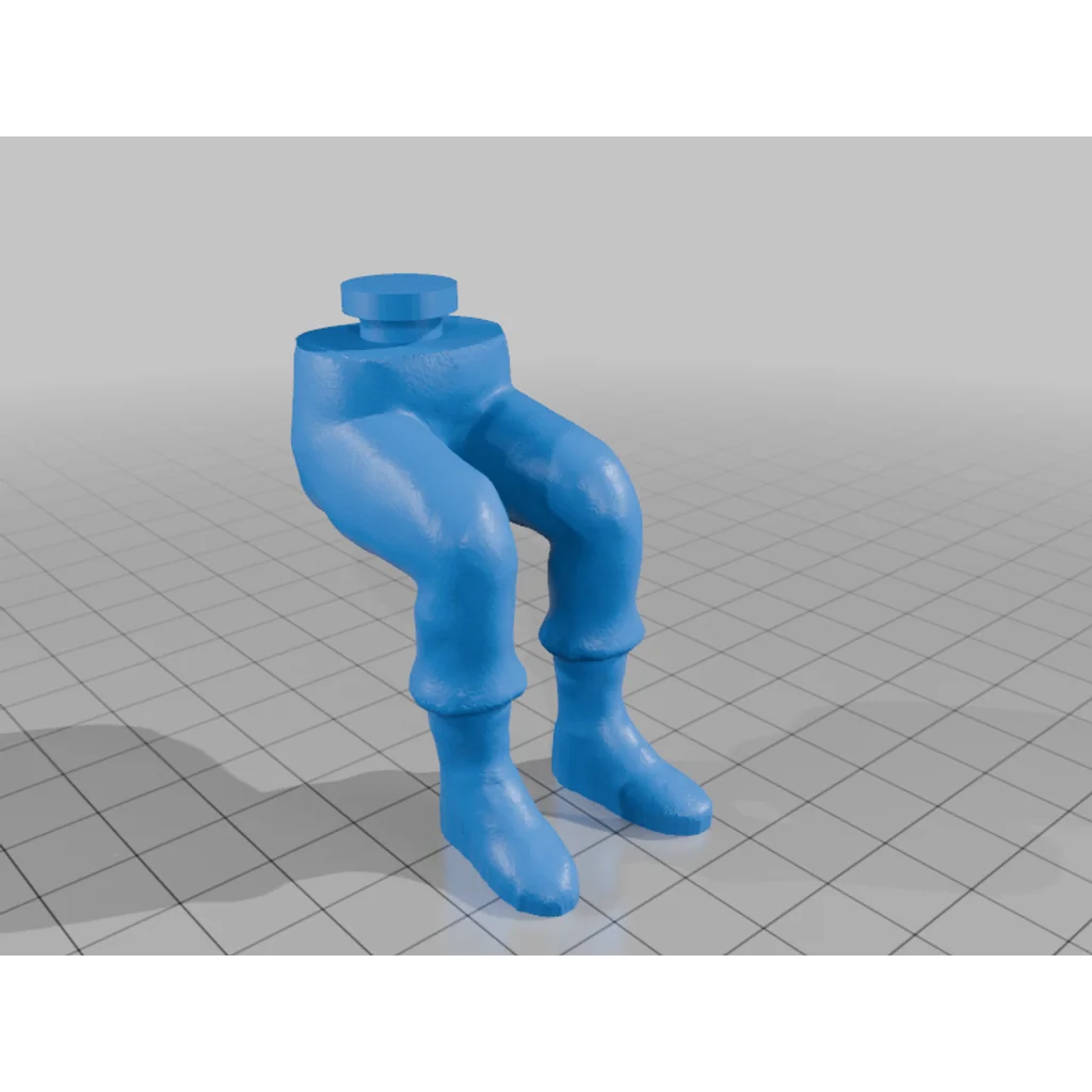 3D модель Мужские сидячие ноги для фигурок Playmates - фото 2