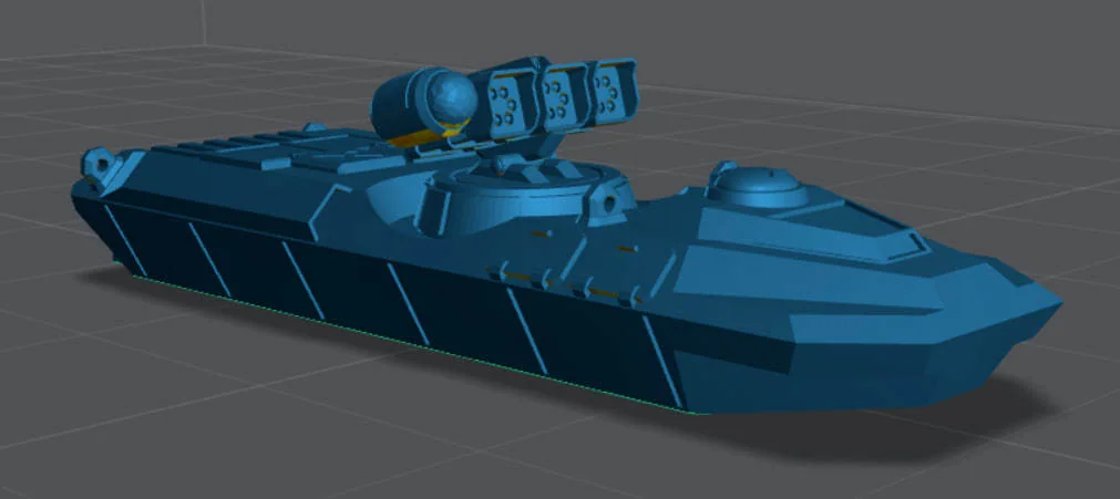 3D модель Модель Быстрого Речного Катера - фото 1