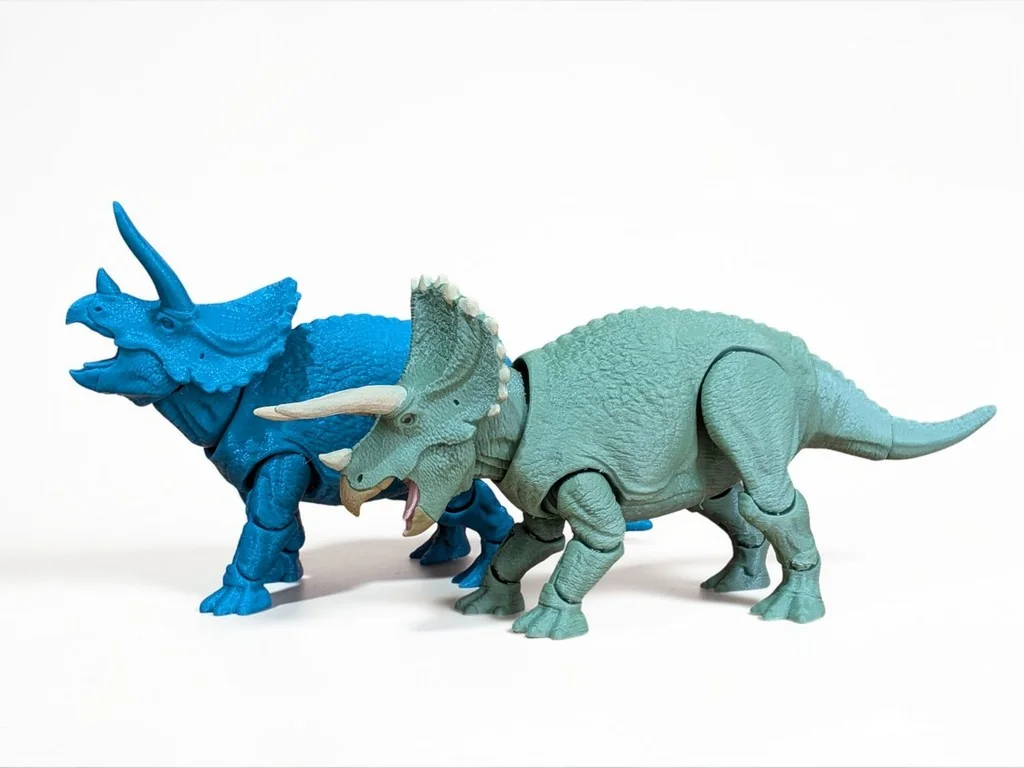 3D модель Модель Трицератопса з рухомими суглобами STL