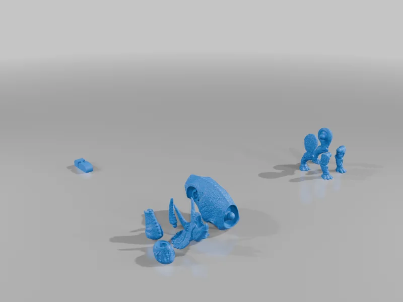 3D модель Модель Трицератопса с подвижными суставами - фото 11