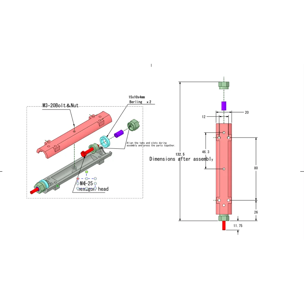 3D модель Ось для прицепа RC 1/14 масштаба - фото 10