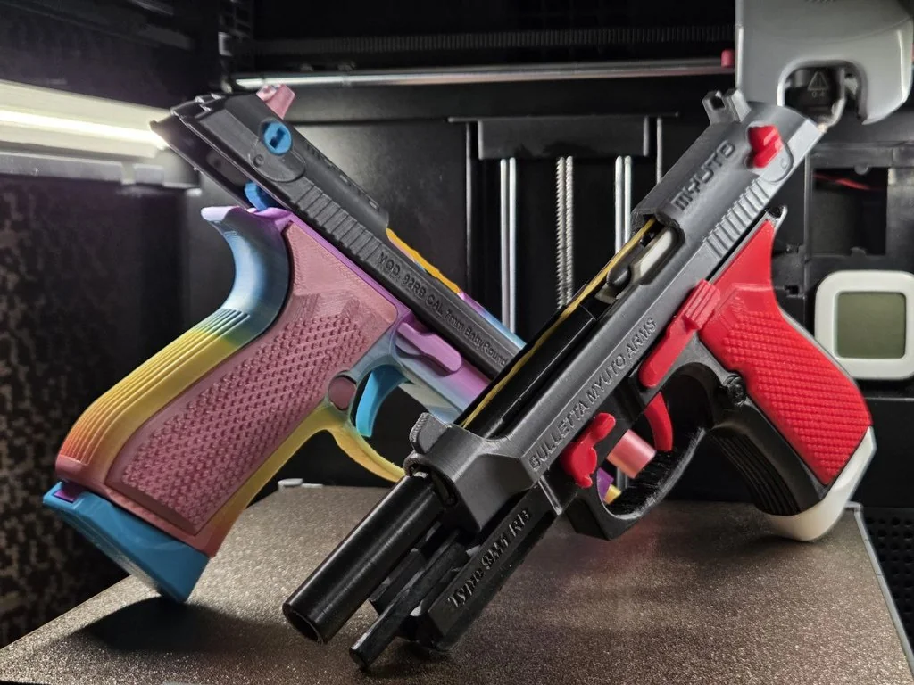 3D модель Bulletta 9M1 - Игрушечный пистолет в стиле Беретты - фото 2