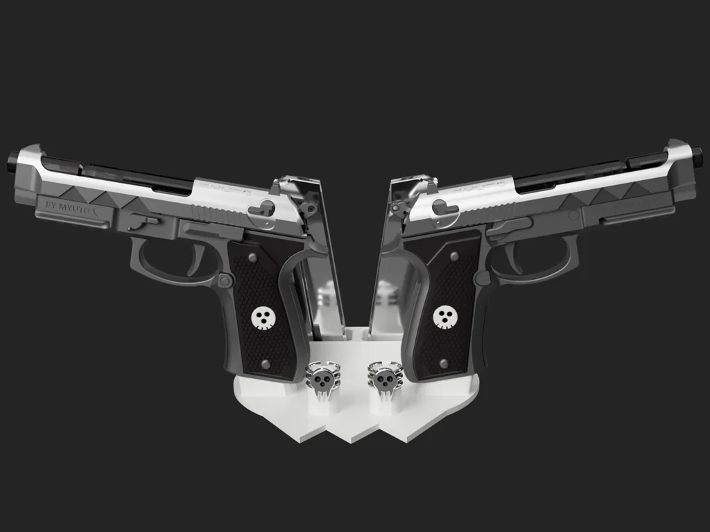 3D модель Bulletta 9M1 - Игрушечный пистолет в стиле Беретты - фото 8