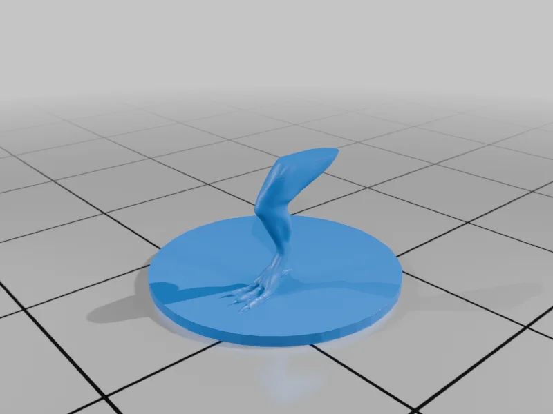 3D модель Дракон в позе с основанием - фото 11