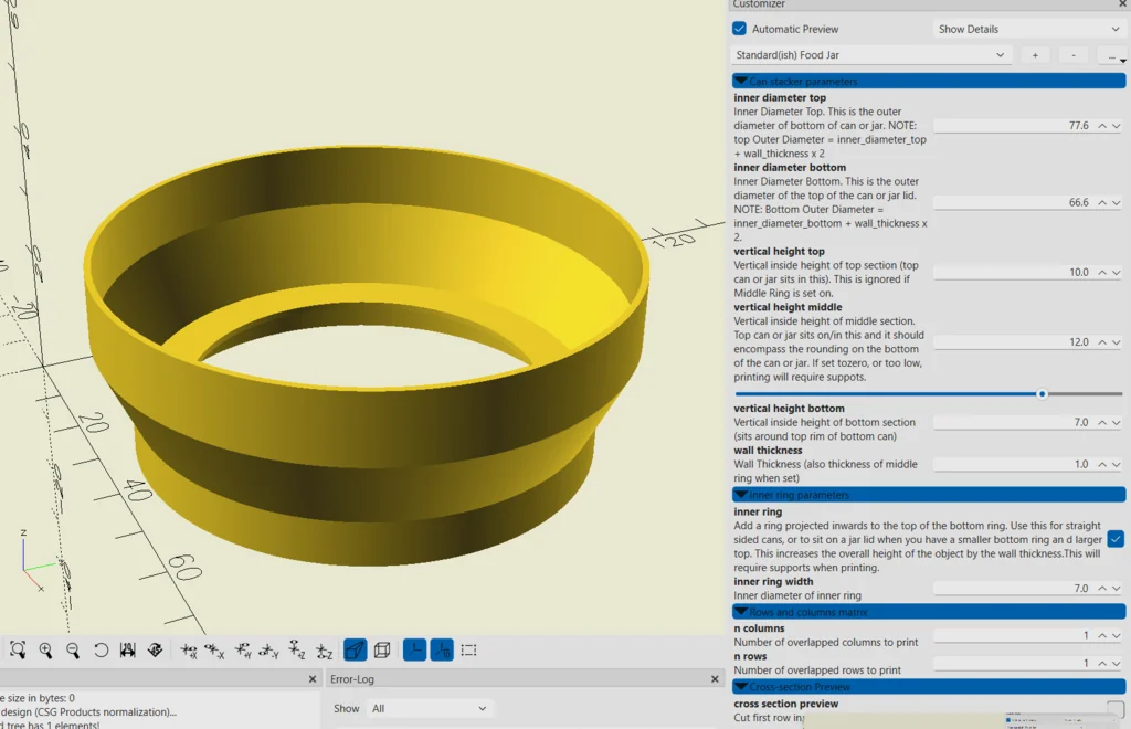 3D модель Параметрический Стекер для Банок и Банок - фото 10