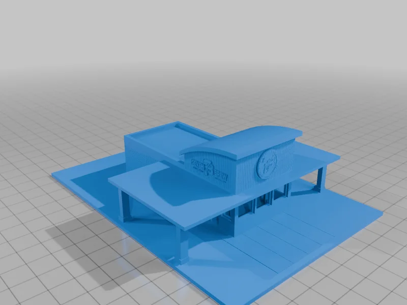 3D модель Модель 7Brew Coffee - Ностальгия в N масштабе - фото 9