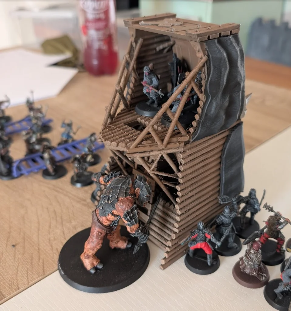 3D модель Модель осадной башни Мордора для MESBG - фото 2