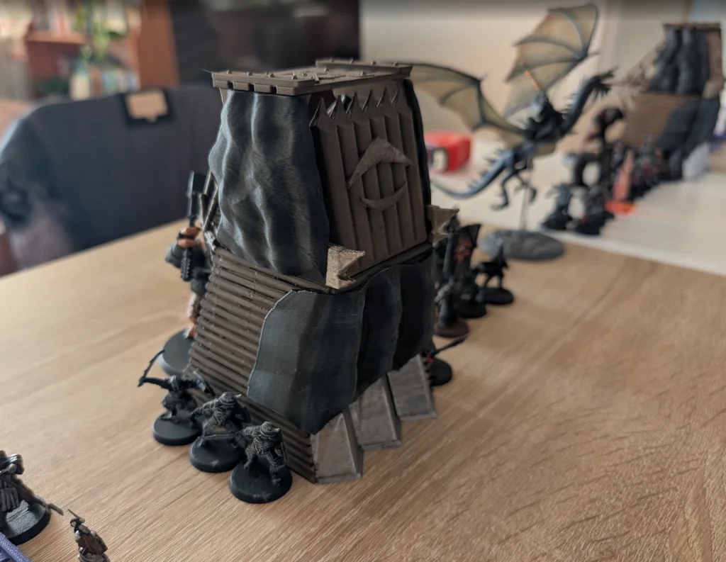 3D модель Модель осадной башни Мордора для MESBG - фото 3