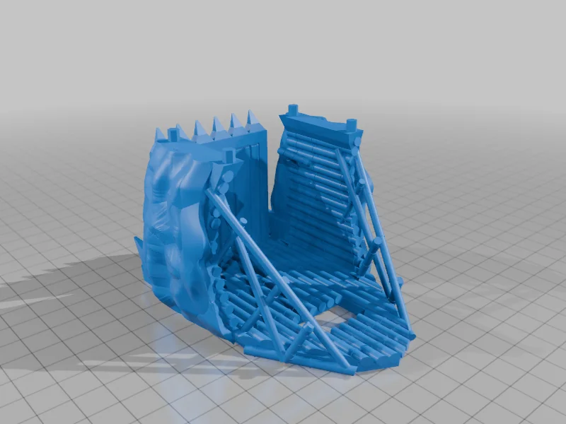 3D модель Модель осадной башни Мордора для MESBG - фото 4