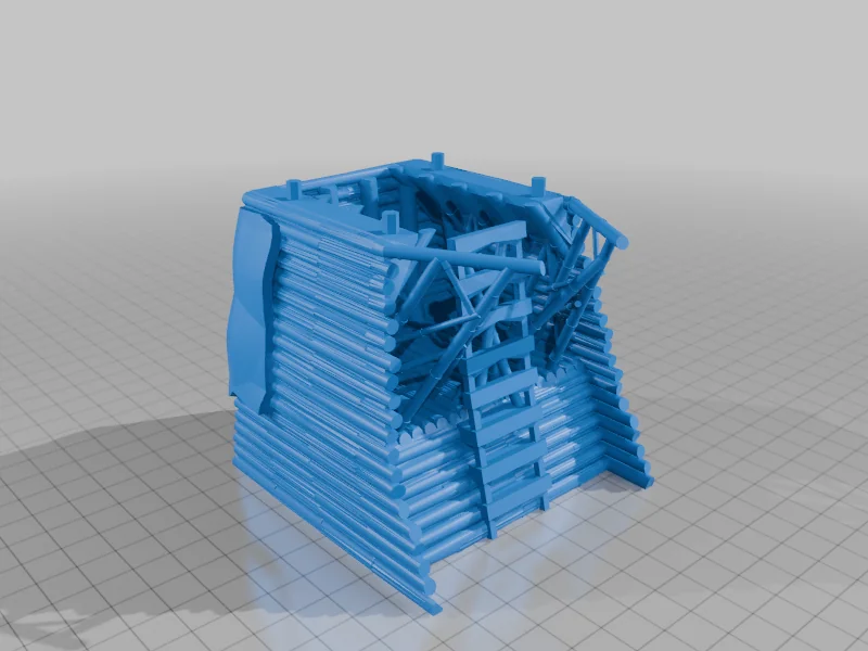 3D модель Модель осадной башни Мордора для MESBG - фото 6