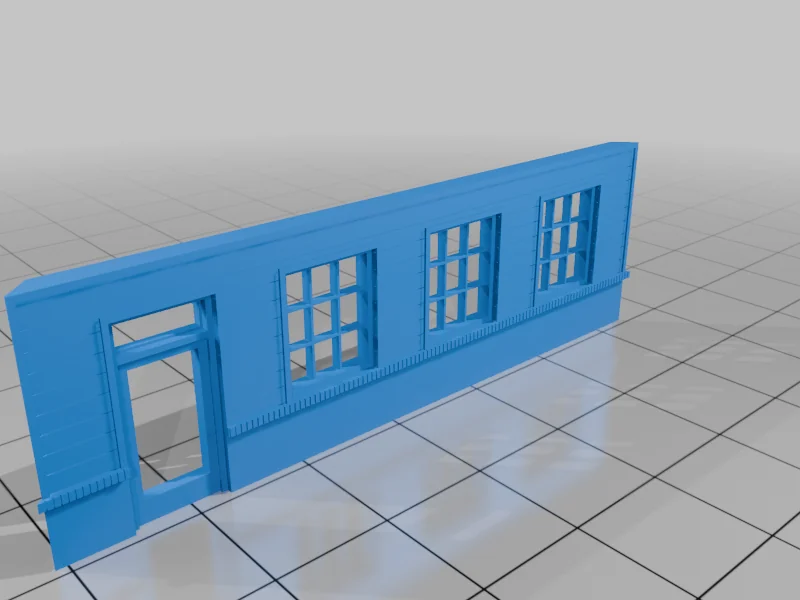 3D модель Модель N масштаба: Винтажный фастфуд - Biscuitville - фото 2