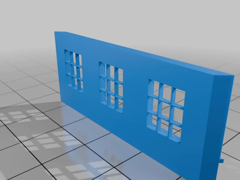 3D модель Модель N масштаба: Винтажный фастфуд - Biscuitville - фото 14