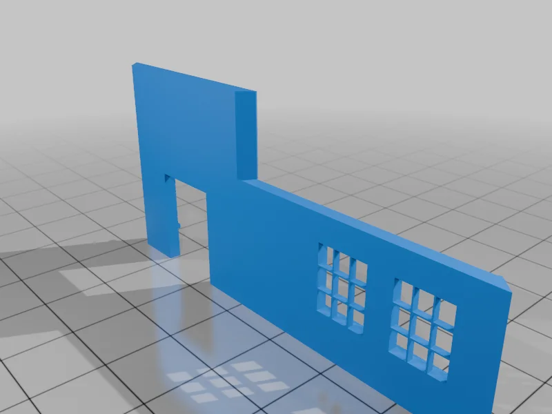 3D модель Модель N масштаба: Винтажный фастфуд - Biscuitville - фото 15