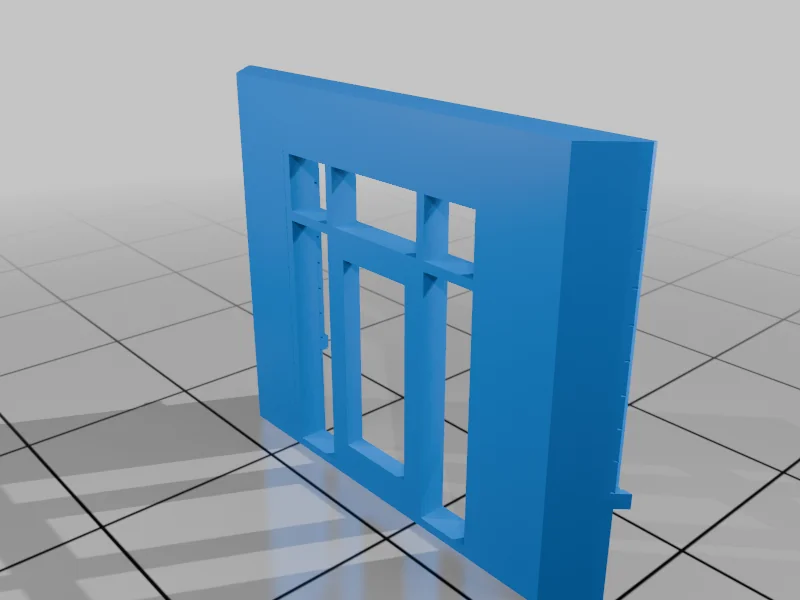 3D модель Модель N масштаба: Винтажный фастфуд - Biscuitville - фото 17