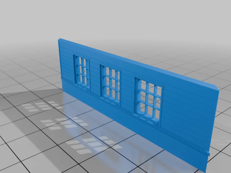 3D модель Модель N масштаба: Винтажный фастфуд - Biscuitville - фото 21