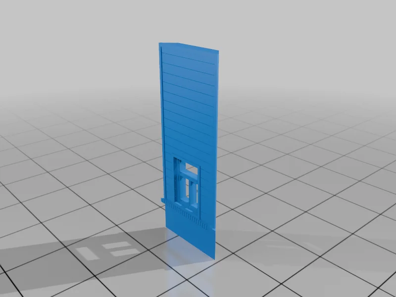 3D модель Модель N масштаба: Винтажный фастфуд - Biscuitville - фото 27