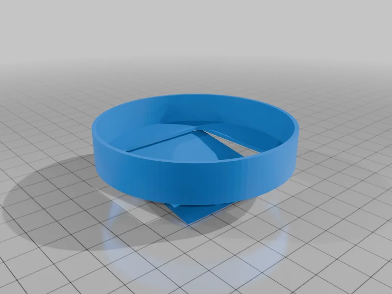 3D модель Крышка для трубы с односторонней вентиляцией (70 мм) - фото 2