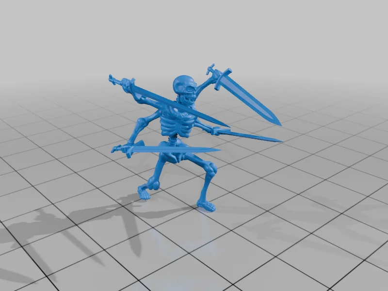 3D модель Четырехрукий скелет (2026) - фото 3