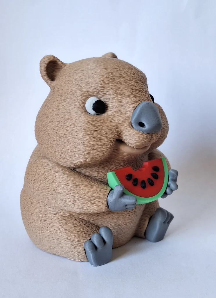 3D модель Капибара с арбузом - 3D модель - фото 6