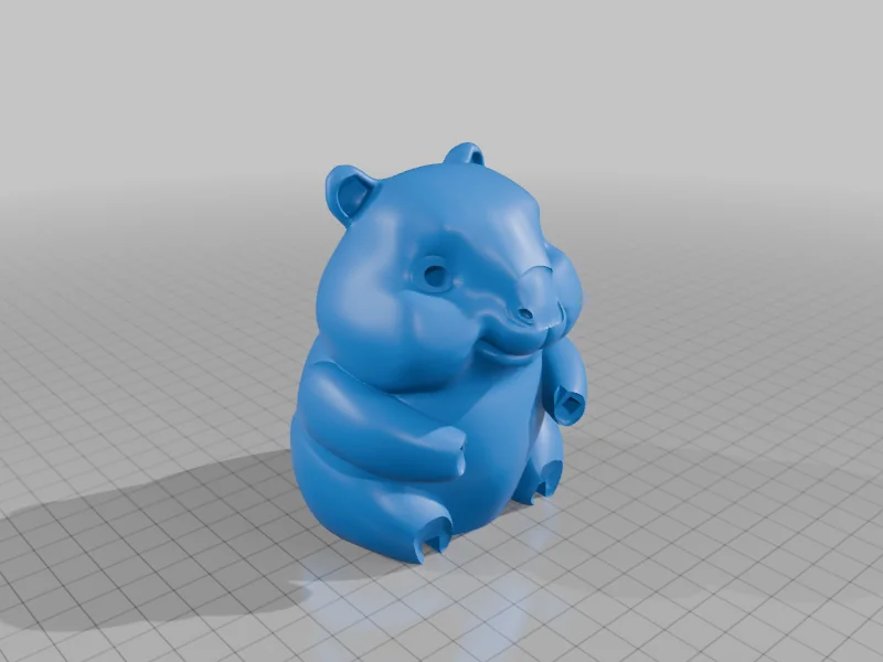 3D модель Капибара с арбузом - 3D модель - фото 7